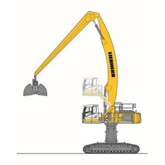  Kettenbagger Materialumschlag Liebherr LH 60 C High Rise Port Industry Litronic 12463054